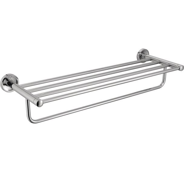 Rack porte-serviettes mural inox