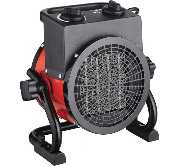 Radiateur soufflant industriel EK2K Round rouge vitesse 2