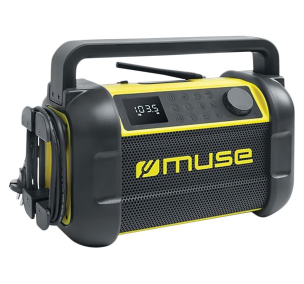 Radio de chantier avec bluetooth Noir/jaune - Muse