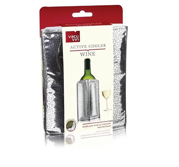 Rafraîchisseur à vin argenté