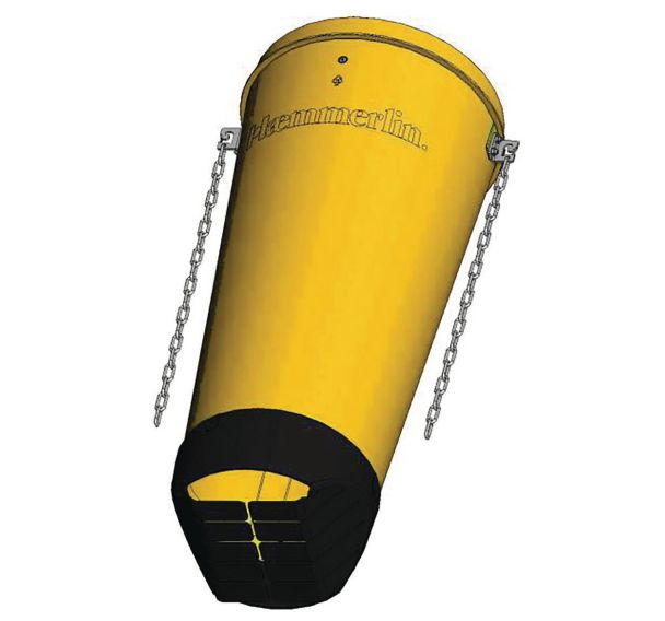 Ralentisseur de gravats pour goulotte