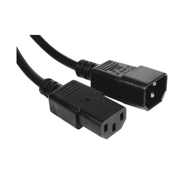 Rallonge d'alimentation C13 / C14 noire - 3,0 m