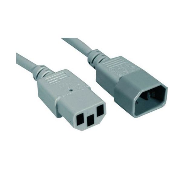 Rallonge d'alimentation C14 / C13 grise - 1,8 m