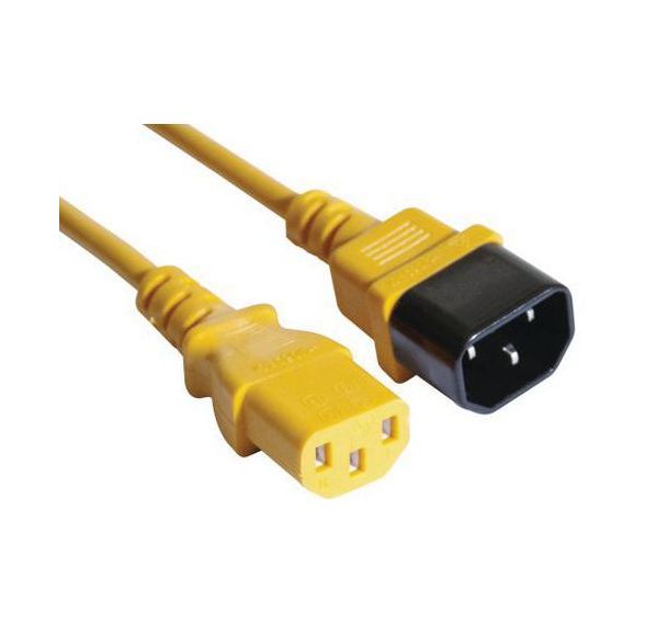 Rallonge d'alimentation C14 / C13 orange - 1,8 m