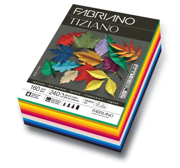 Ramette 250 feuilles 25 x 32,5 Tiziano 160 g