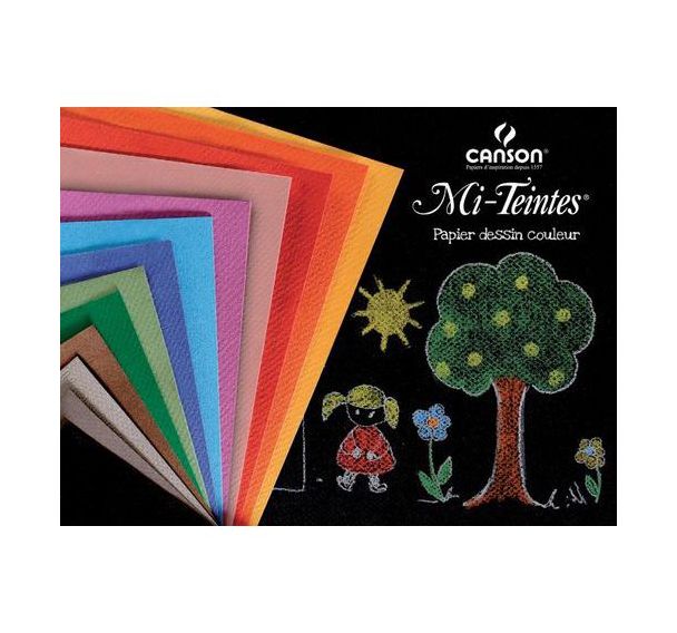 Ramette 250 feuilles 25 x 32,5 mi-teintes 160 g