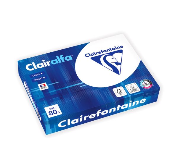 Ramette photocopie 80 g blanc A4 a clairalfa