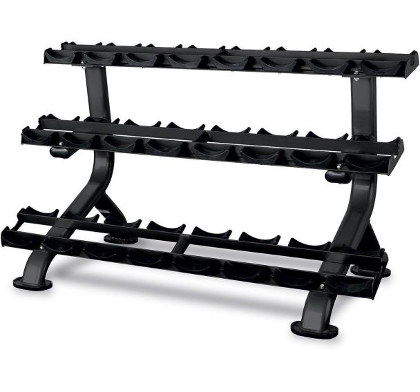 Range Halteres 3 Niveau 12 Paires - Marque BH - Gamme Pro