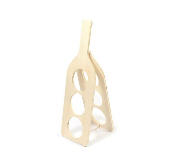 Range bouteille en bois à décorer 500 x 160 mm