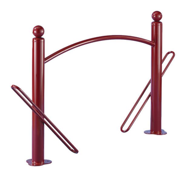 Range vélos Carthagène barrière rouge - Mottez