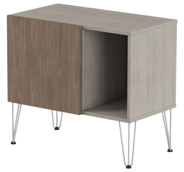 Rangement bas Java hauteur 74 cm 1 porte 1 niche MBA