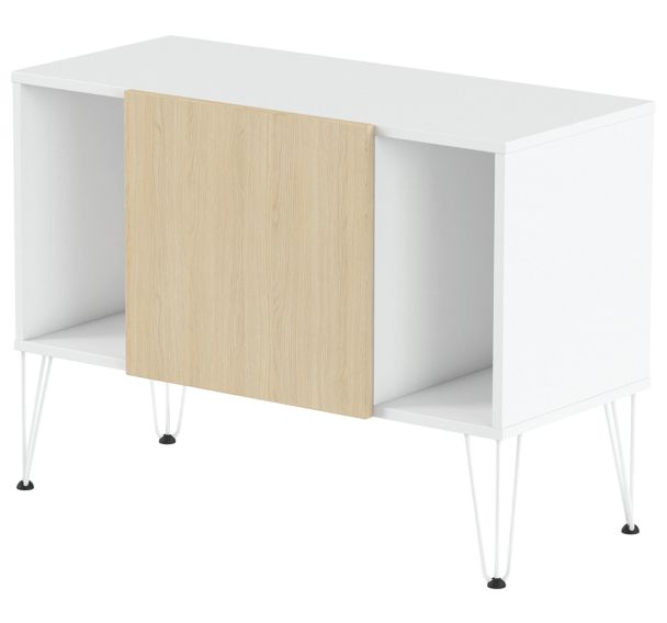 Rangement bas Java hauteur 74 cm 1 porte 2 niches - MBA
