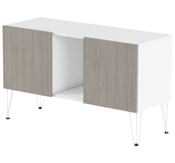 Rangement bas Java hauteur 74 cm 2 portes 1 niche - MBA