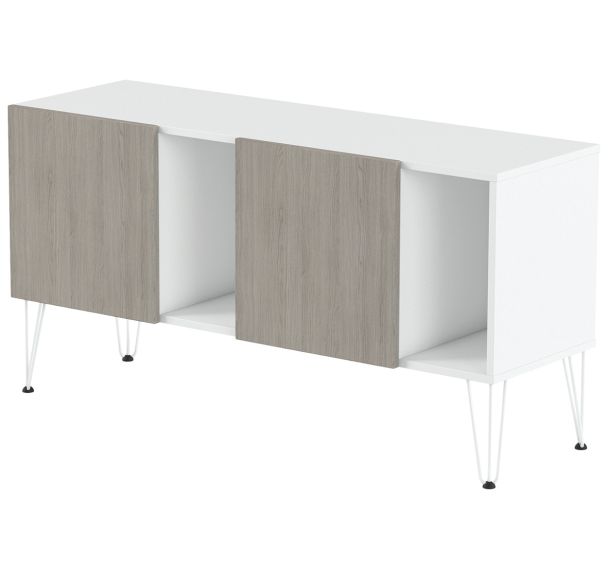 Rangement bas Java hauteur 774 cm 2 portes 2 niches - MBA