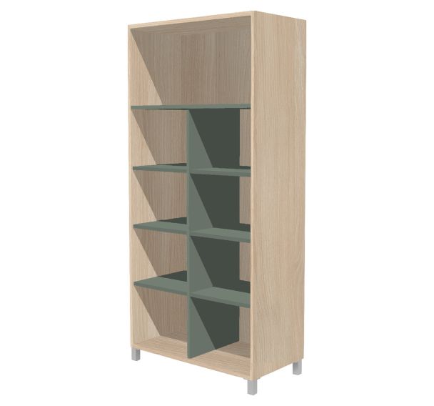 Rangement sans portes Identité tablettes  largeur 80 cm - Manutan Expert(2)