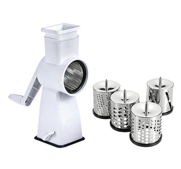 Râpe manuelle 4 tambours - Flash - Metaltex