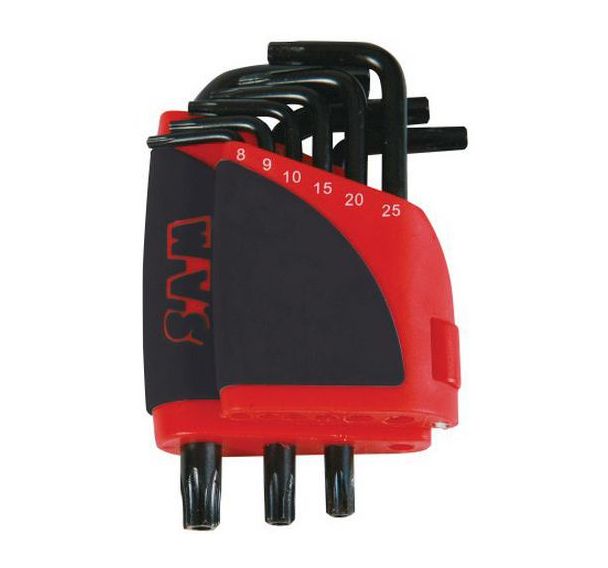 Ratelier 9 cles males courtes resistorx 8 a 40