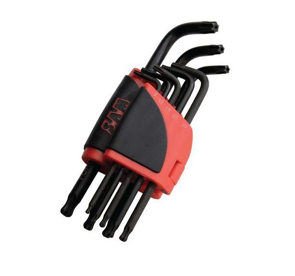 Ratelier de 8 clés males longues resistorx à tête spherique_59-R8ALZ