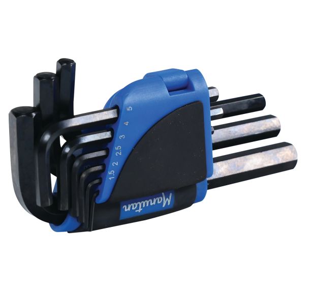 Ratelier de 9 clés mâles courtes - Manutan