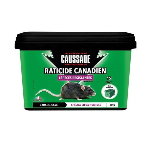 Raticide canadien espèces résistantes - 300g