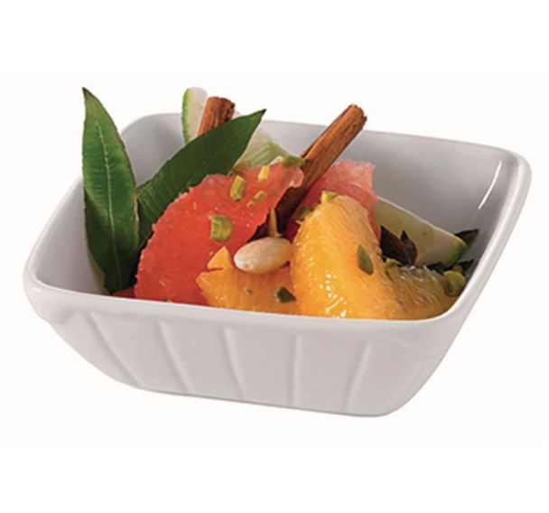 Ravier carré en porcelaine 25cl blanc-S'Food