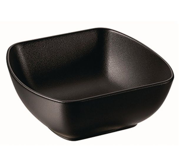 Ravier carré en porcelaine 8cl noir-Club-Revol
