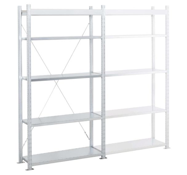 Rayonnage Ad'vance polyvalent - 4 niveaux + 1 niveau pneu - Manorga