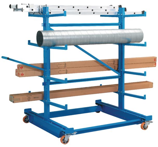 Rayonnage Canti-Mobile - charge maxi 124 kg par niveau - Manorga