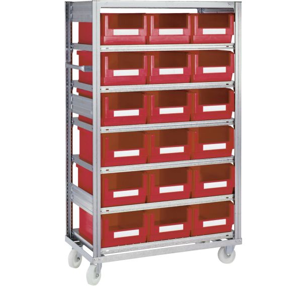 Rayonnage à tablettes équipés de Bac SK - rack mobile - Bito