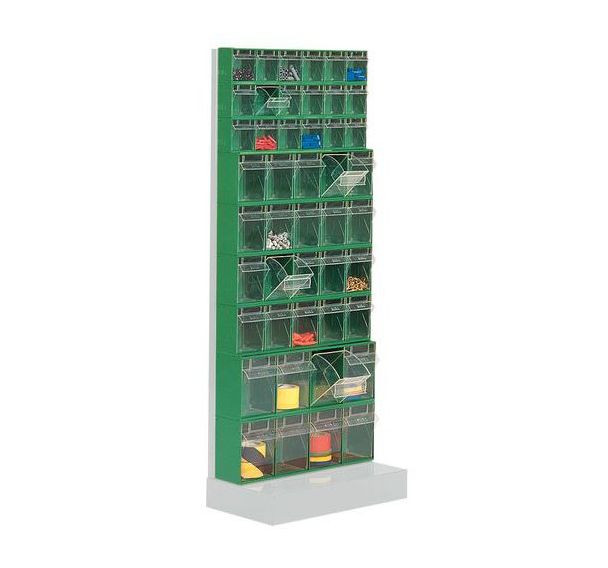 Rayonnage avec bacs inclinables Madia - Hauteur 150 cm - 9 rangées