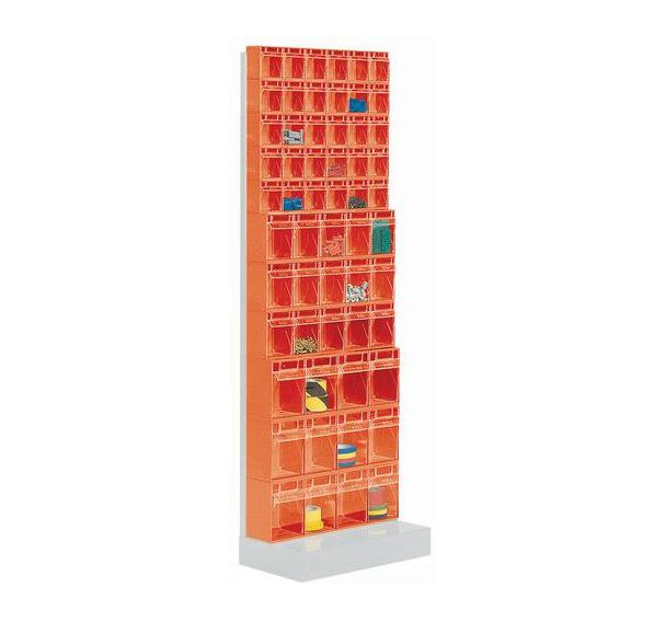 Rayonnage avec bacs inclinables Madia - Hauteur 175 cm - 11 rangées