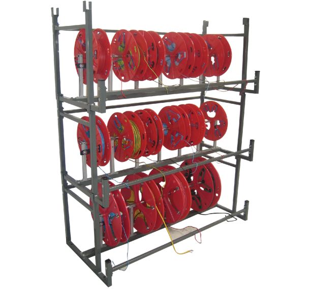 Rayonnage couronnes à sandaux et bobines Bobi-rack - Cable Equipements