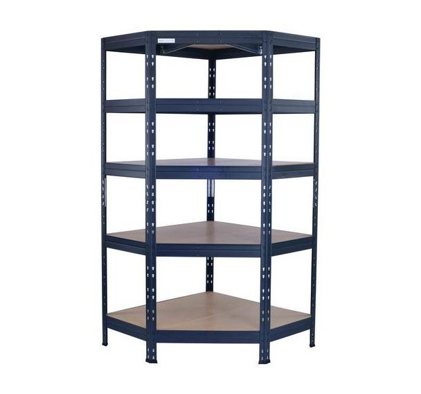 Rayonnage d'angle anthracite - H 1800 mm - Manutan Expert