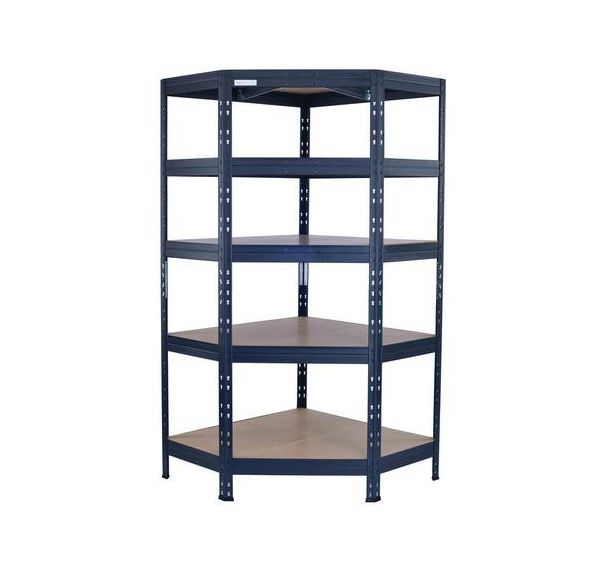 Rayonnage d'angle anthracite - H 1800 mm - Manutan Expert