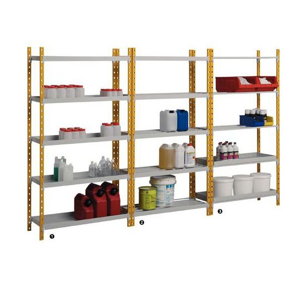 Rayonnage de sécurité Combi-Flip - Hauteur 2000 mm - Manorga