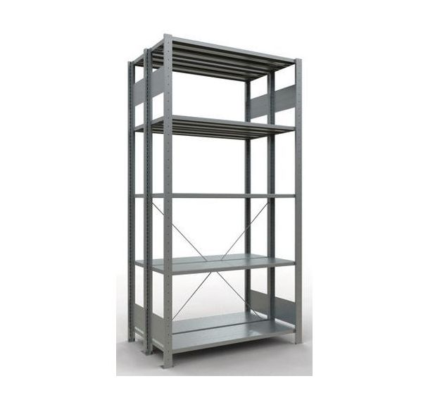 Rayonnage léger Easy-Fix -Double face - Finition galva - Schulte