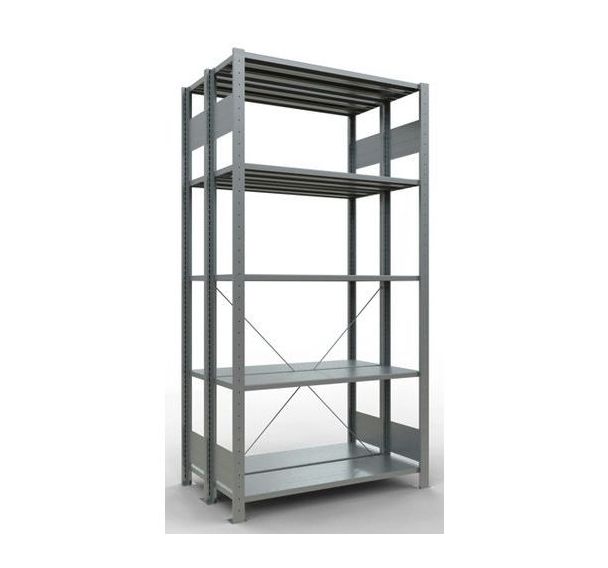 Rayonnage léger Easy-Fix -Double face - Finition galva - Schulte