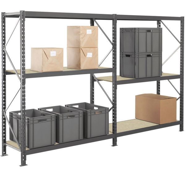 Rayonnage mi-lourd Rayvol - Tablette agglo - Manorga