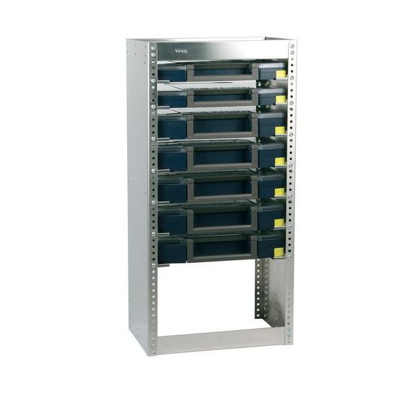 Rayonnage pour Boxxser, livré avec 7 Boxxser - non monté (S217)