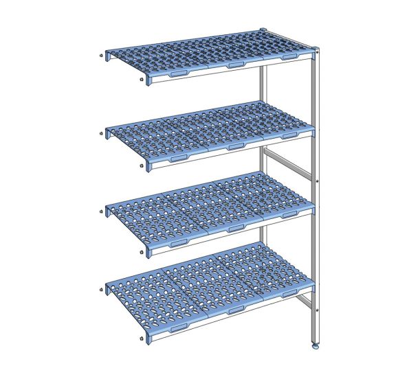 Rayonnage pour angle 4 niveaux P.50 cm-Tournus Equipement