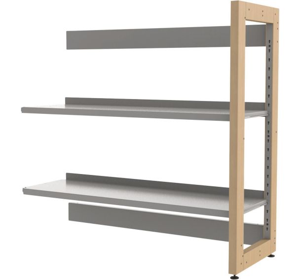 Rayonnage simple face structure bois Ellipse - Manutan Expert