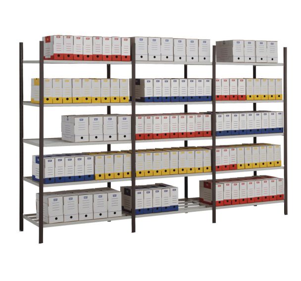 Rayonnage spécial archives Elément départ 5 ou 7 niveaux Manorga