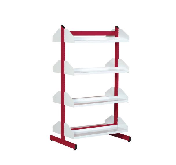 Rayonnage tablettes droites, double face Zédia