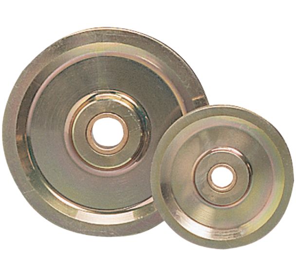 Réa en acier alésage sur bague bronze - Force 400 à 6000 kg