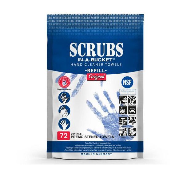 Recharge 72 lingettes nettoyantes - Scrubs