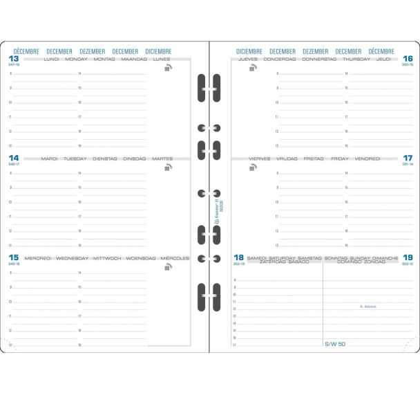 Recharge Exatime 21 semainier 2 pages horizontales