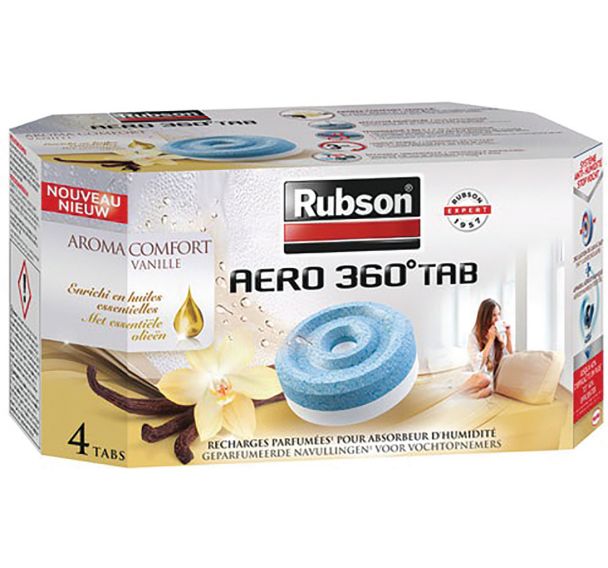 Recharge absorbeur Aéro 360 aroma confort vanille x4
