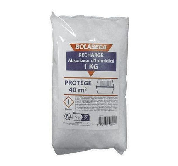 Recharge absorbeur d'humidité sachet 1 kg