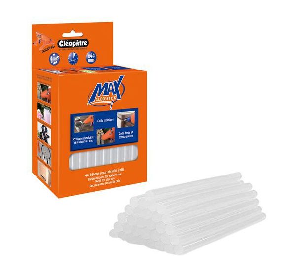 Recharge bâton Ø 11 mm colle universelle pour Max Cleo'Gun (Boîte de 44)