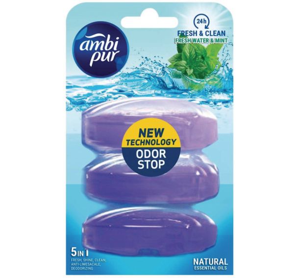 Recharge bloc toilettes liquide 3x55 ml - Ambi Pur